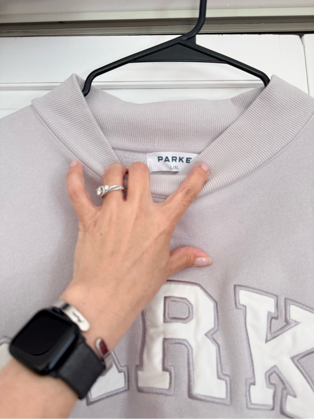 PARKE lavender varsity mock neck Valentine’s Day limited drop! - Picture 3 of 5